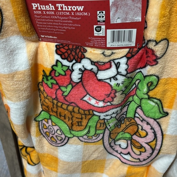 NEW Strawberry Shortcake Pumpkin Halloween AND Fall Throw Blankets Bundle - Picture 2 of 8